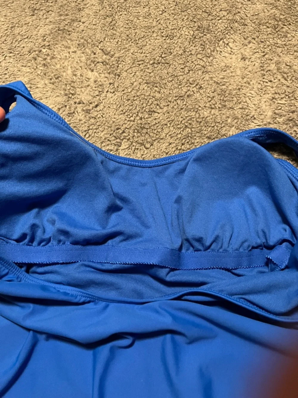 No Boundaries Classic Cobalt Blue Women One Piece Swimsuit Size Large 12-14